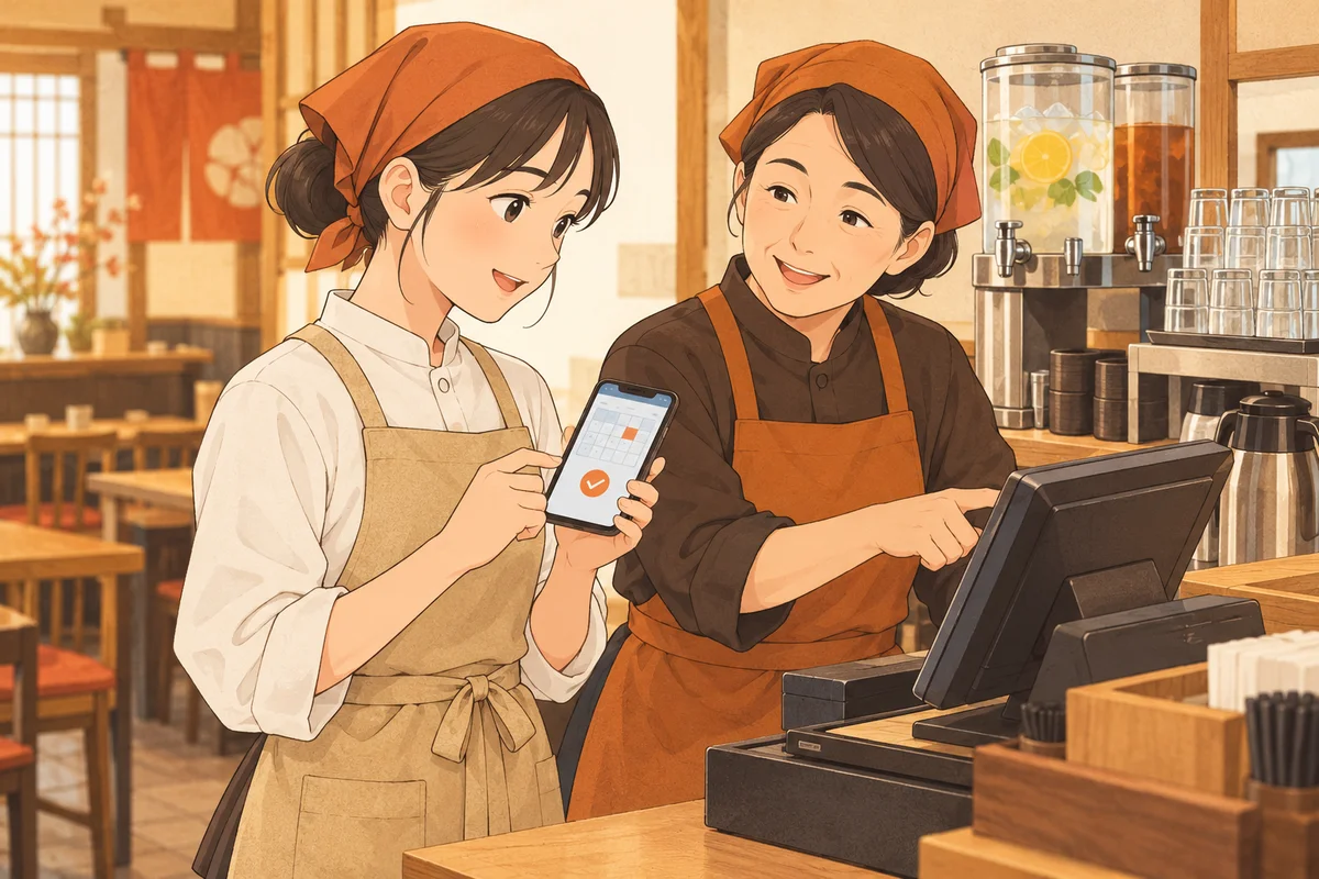 店舗スタッフの業務イメージ