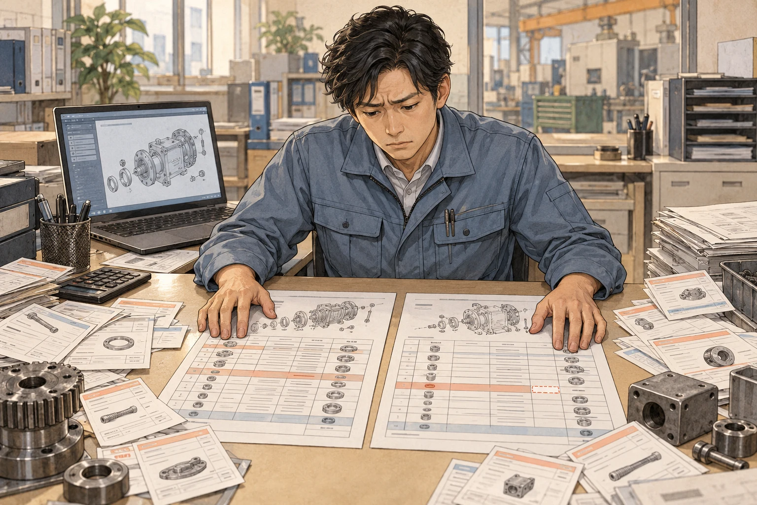 購買・保守部品担当の業務イメージ